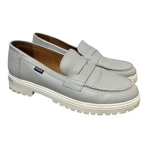 Atlanta Grey Stone Chunky Penny Loafer Women's Size 40 US 9.5 Platform